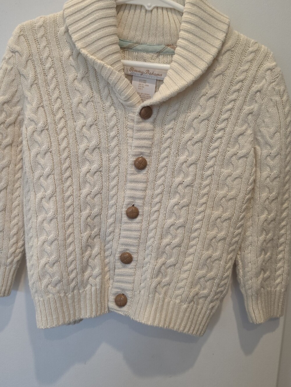 Tommy Bahama Baby Cable Knit Button Up Cardigan Sweater 18m